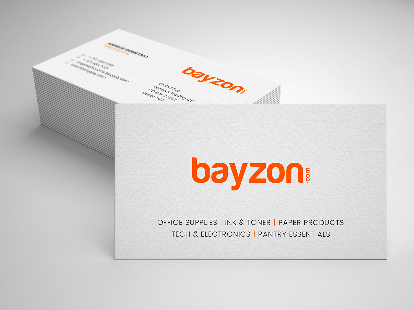 Bayzon Visiting Card Backside